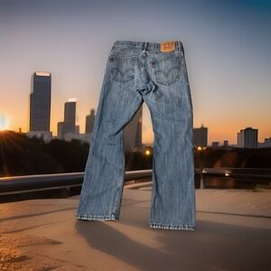 Y2K Levis 514 Mens Slim Straight Jeans BlueStretch Light Wash Denim 30 x 30